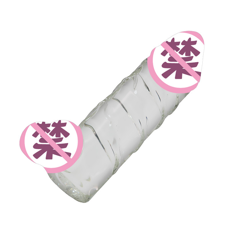 水晶玻璃防真阳具超大超粗女用自玩性工具倒模 阳刚逼真高清大图