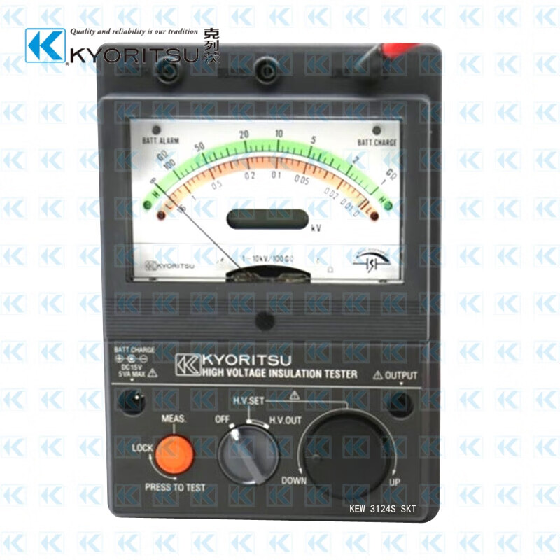 克列茨 KEW 3124S SKT 高压绝缘电阻测试仪 200*140*80mm 单位:台