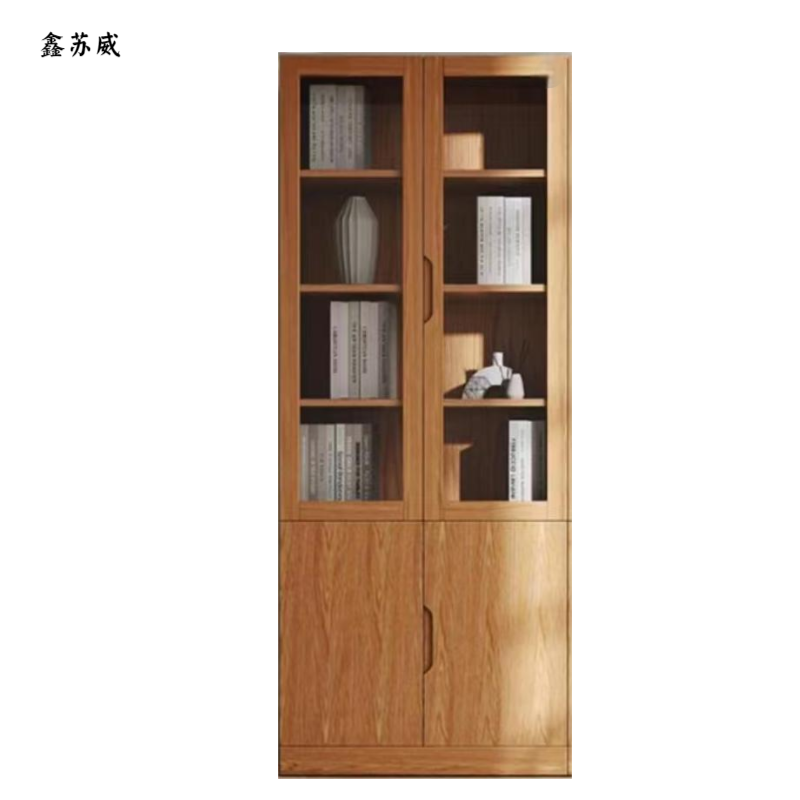鑫苏威定制组合书柜 S08 XSW-SG36-A 组高清大图