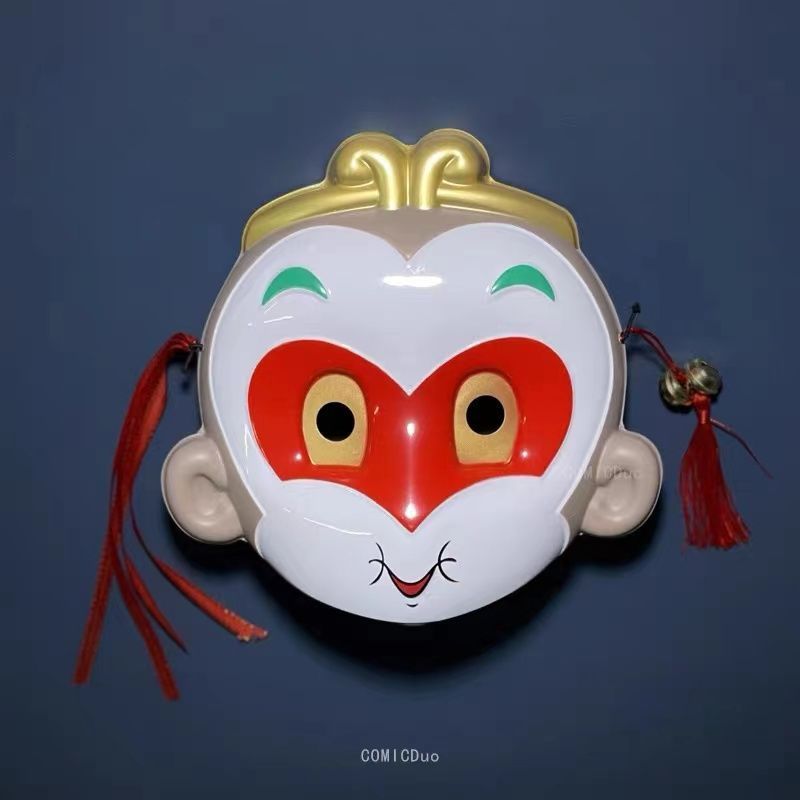 厂源动漫q版孙悟空猴子面具美猴王大圣儿童经典影视舞台表演道具 儿童