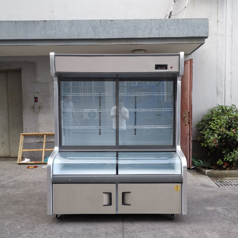 三温三室除雾烧烤展示柜麻辣烫闪电客饭店点菜柜蔬菜保鲜冷藏柜