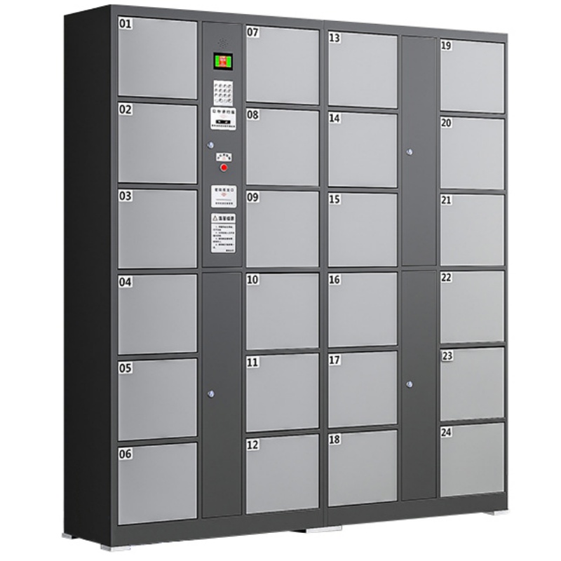 攸形红外条码存包柜24门1700*460*1800mm台高清大图