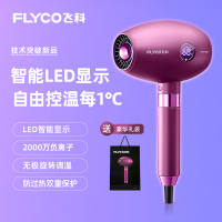 飞科 FLYCO 电吹风FH6286 1800W大功率RGB炫光温度显示智能恒温护发负离子双重过热保护多档调节电吹风