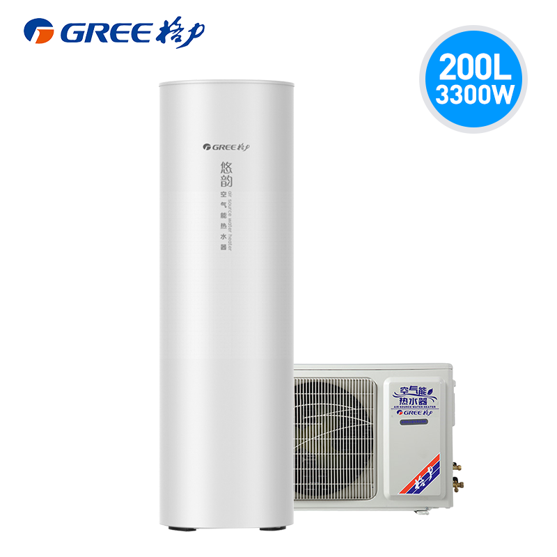 Gree/格力空气能热水器200L家用节能大容量恒温商用速热泵悠韵