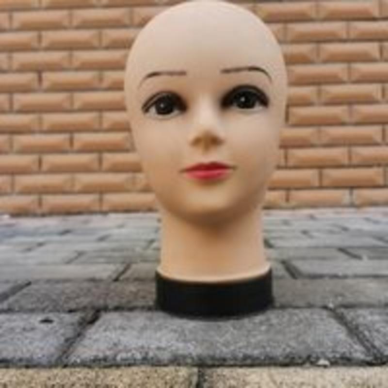 模特头女硬头差不多pvc展示头款式不一 模特头女硬头差不多pvc展示头款式不一