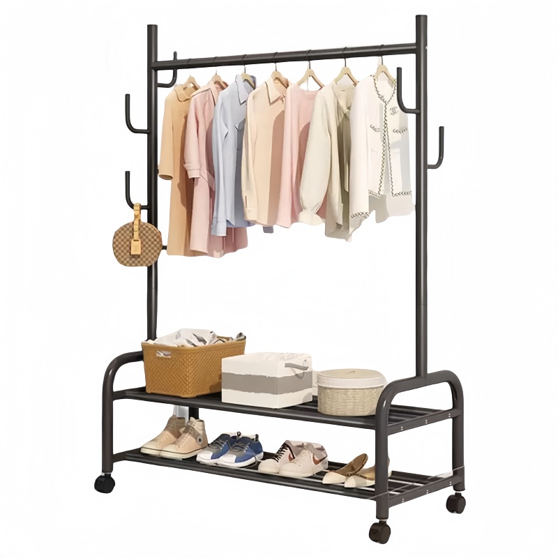 悦兴诚家用晾衣架 双层120*37*165cm个高清大图