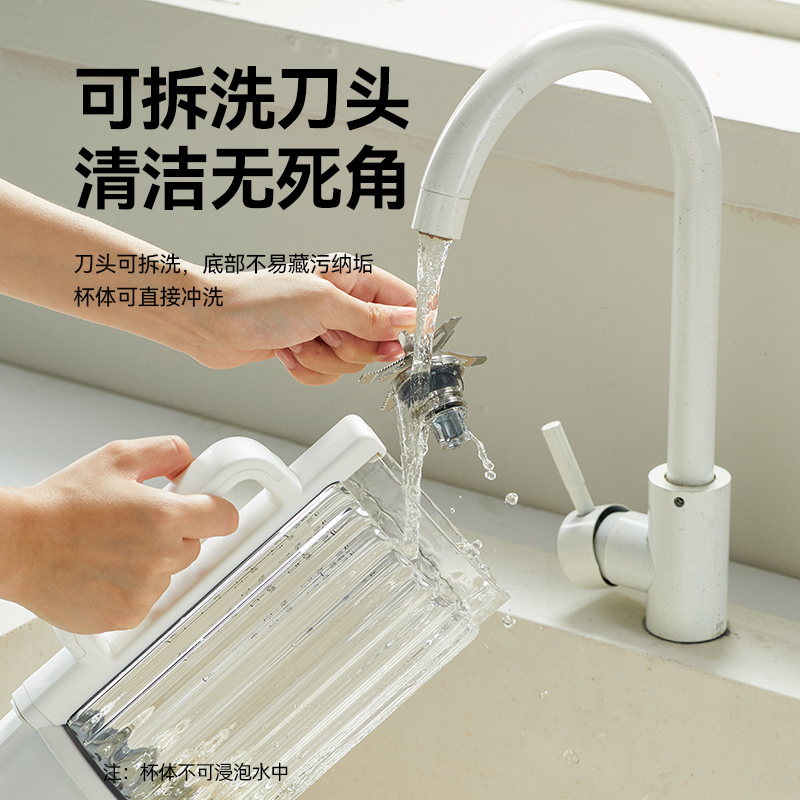 大宇(DAEWOO)破壁机低噪音豆浆机迷你全自动免手洗搅拌机营养调理机家用免滤多功能料理机FP06-BHL