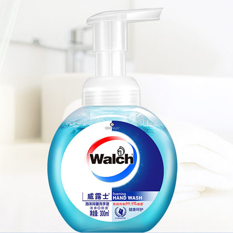 威露士洗手液泡沫抑菌清新香气手感细腻润滑健康呵护300ml*4高清大图