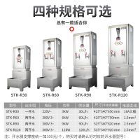 圣托(Shentop)电热开水器商用大容量 工厂饭店全自动进水开水机 304不锈钢内胆热水器 STK-R60