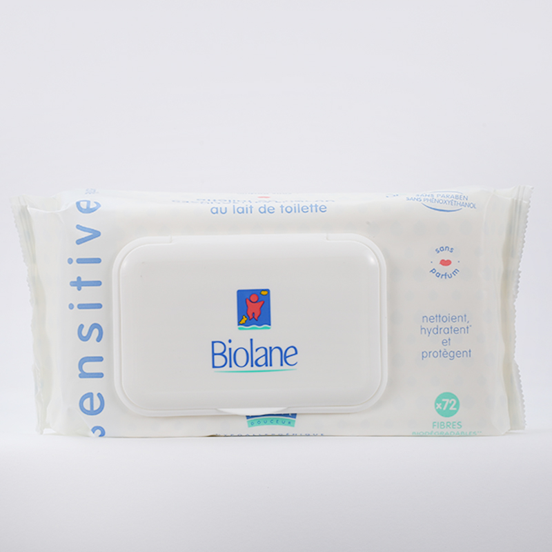 Biolane法國貝兒 抗敏潤膚濕紙巾 72片
