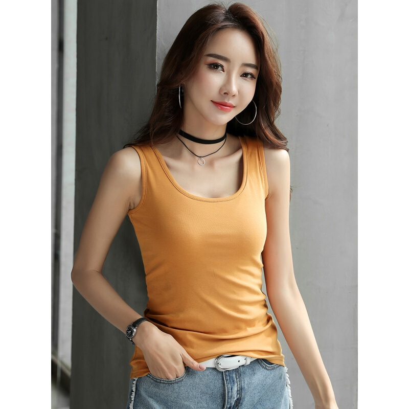 波迷娜（BOMINA)网红美背夏季心机小吊带性感百搭吊带背心女2021新款春夏季性感内搭白色无袖上衣打底衫