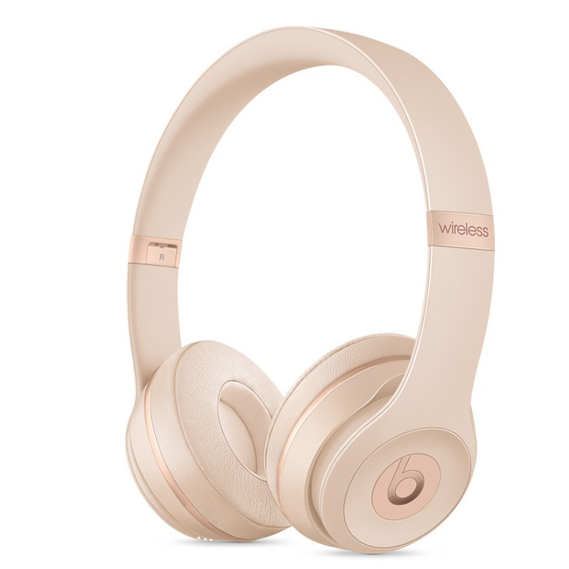 BEATS Solo3 Wireless 头戴式耳机 无线耳机 -哑光金 MR3Y2PA/A