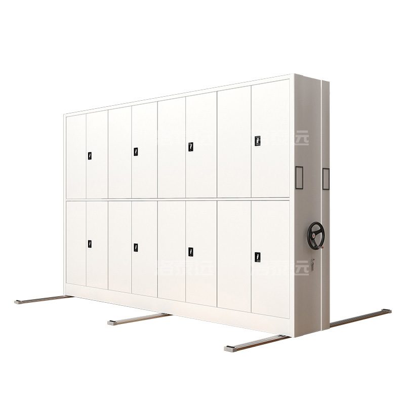 洛泰远 LTY3110806手摇密集架移动档案柜钢制轨道密集柜 一列4组3700*560*2360