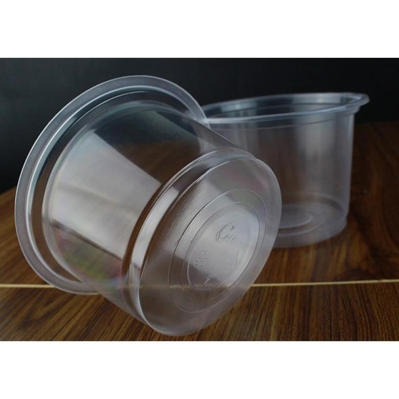 加厚款一次性布丁杯带盖透明塑料杯果冻杯双皮奶碗龟苓膏碗慕斯杯 1安pp小酱料杯+盖100套