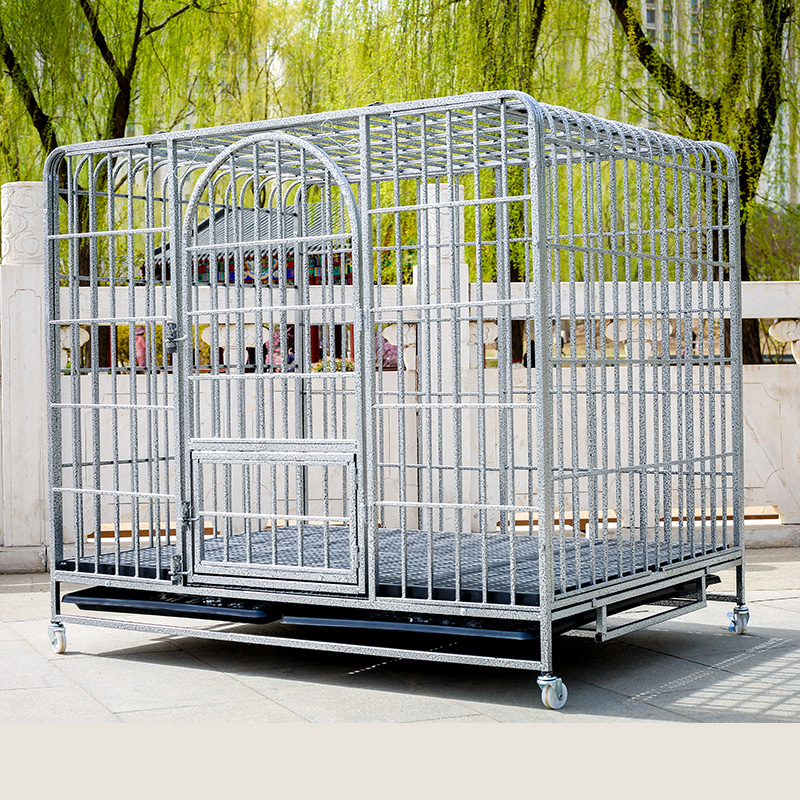 狗笼L大型犬M中型犬小型犬狗笼子阿拉斯加拉布拉多宠物狗笼笼 海南云南 五代加粗加重全方管125*80*95