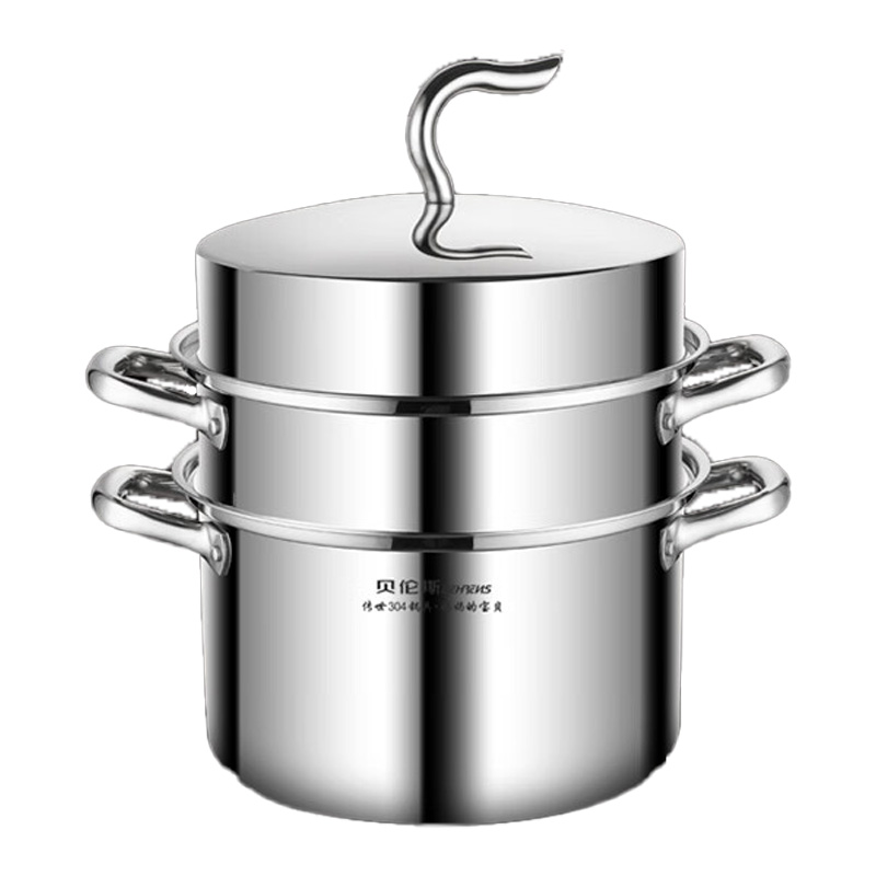 贝伦斯蒸锅28cm不锈钢大容量聚能导热BLS-CSZG28