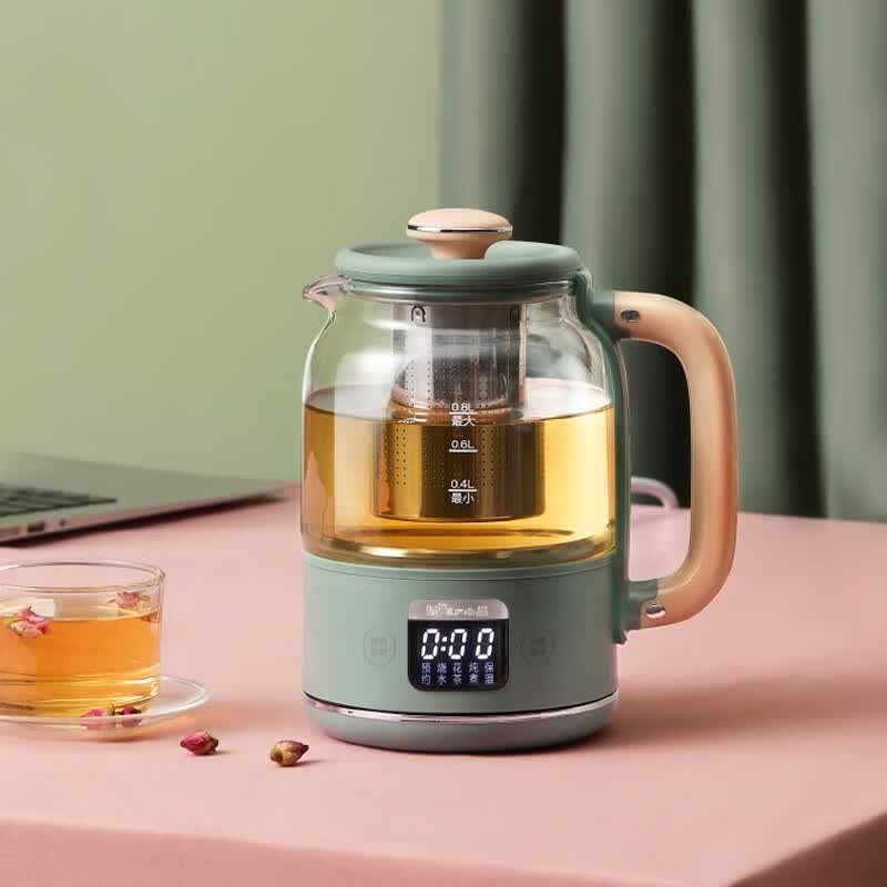 小熊(Bear)多功能养生壶家用办公煮茶器0.8升YSH-C08T1绿色(单位:台)高清大图
