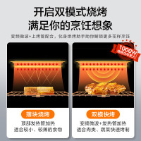 国家补贴美的微碳系列 900W智能变频 智能微波炉烤箱一体机一级能效湿度感应双模烧烤PC23M7W