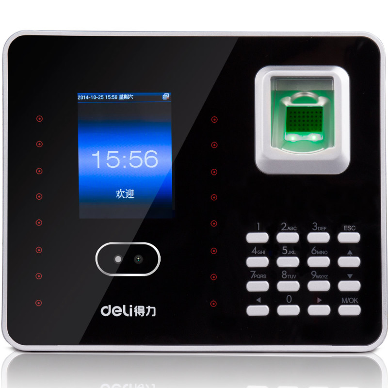 密码云考勤机(wifi gps等打卡,集成钉钉)型号得力3960指纹考勤机热销