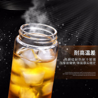 万象玻璃杯单层玻璃水杯便携办公茶杯创意杯子