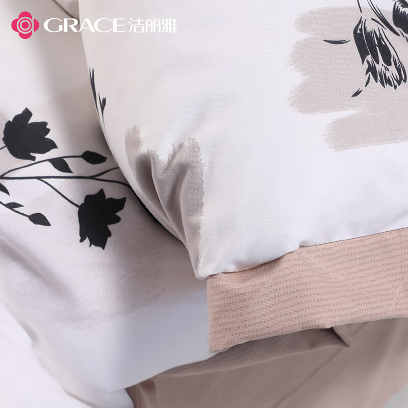 洁丽雅暖绒套件-莫奈花园JLY- YHE109高清大图