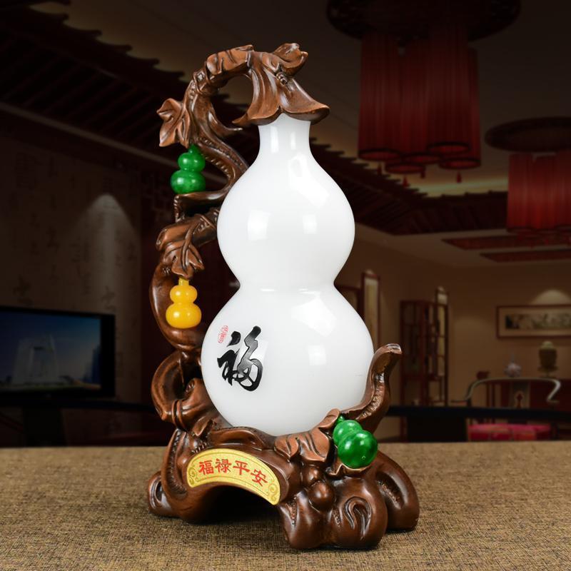 葫芦摆件琉璃新房客厅玄关酒柜创意吉祥装饰乔迁新居开业礼品_578_195