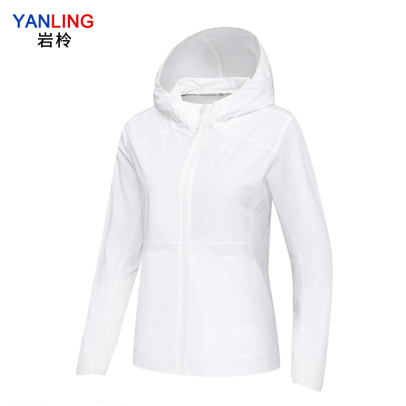 岩柃 梭织连帽运动上衣 25YMSD0131 白色 4XL