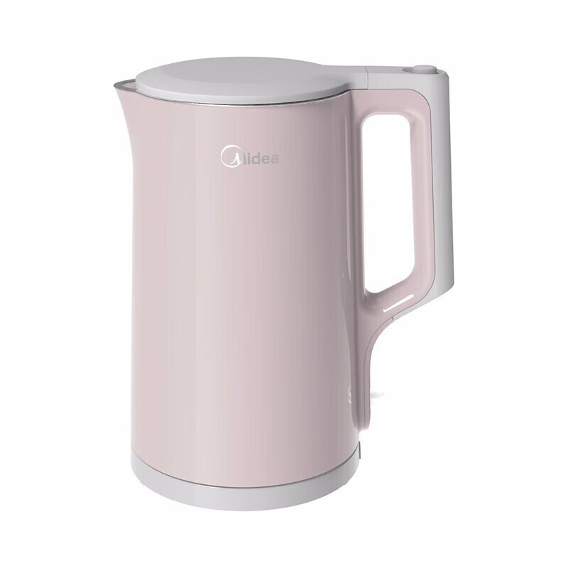 美的(Midea)MK-HJ1722 1.7L家用大容量304不锈钢烧水壶双层防烫电热水壶高清大图