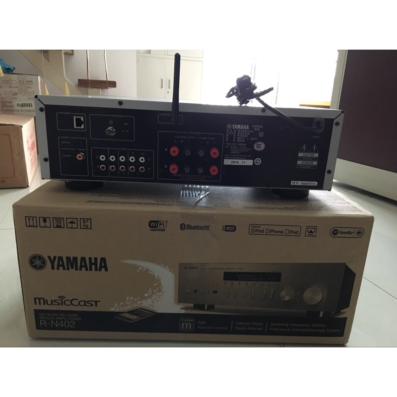 雅马哈(Yamaha)音响 音箱 hifi高保真功放 立体声合并式功率放大器 R-N402 音乐功放机