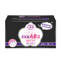 洁柔朵蕾蜜卫生巾酷爱少女亲肤绵柔透感薄防侧漏姨妈巾超长夜用420mm*8片 420mm*8片*1包