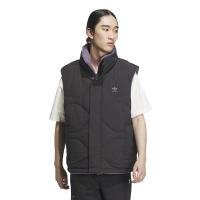 adidas originals三叶草 M1 Down Vest 拼色Logo标识双面穿运动马甲 男款 黑色 IM843
