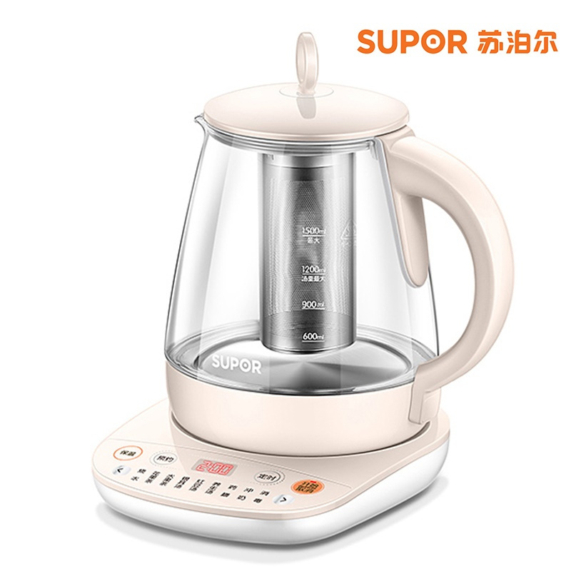苏泊尔(SUPOR ) SW-15Y10 全自动加厚玻璃 电热水壶(计价单位：台)粉色