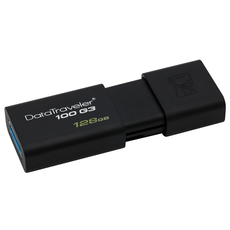 金士顿（Kingston）128GB U盘 DT100G3 推拉高速优盘USB3.0