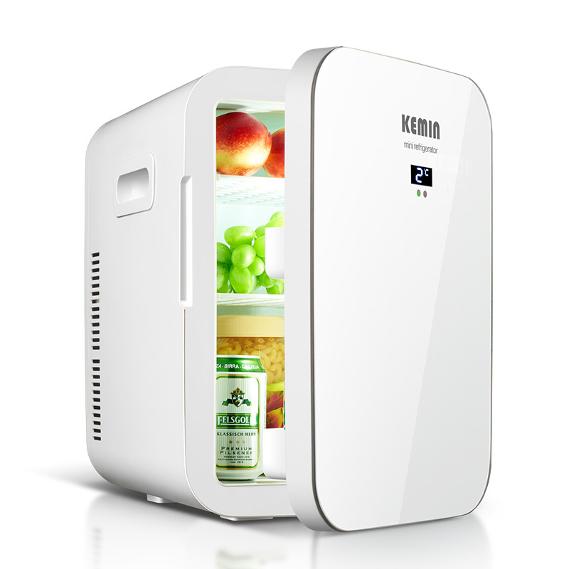 科敏KEMIN20L迷你型小冰箱车载冰箱便携租房学生宿舍制冷加热药品母乳冷藏保温箱 KM20L-双核数显版(白色)