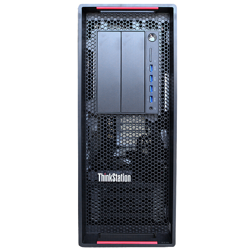 联想ThinkStation P720 图形工作站+23.8英寸液晶 设计建模 台式电脑 5218*2 128G 256G+1T SATA RTX4000 8G 定制