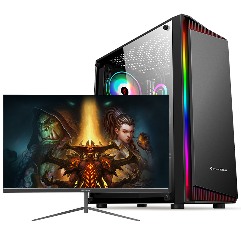 铭能i9级十核e52670v2amd4g独显32g内存512g固态台式电脑diy组装机