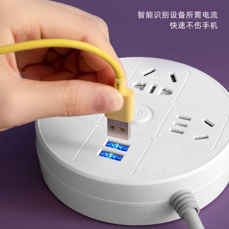 *升级版空调专用插座---618* 排插总长度20厘米--4000W 牛牛款大功率空调插座取暖器排插接线板四轮汽车充电插