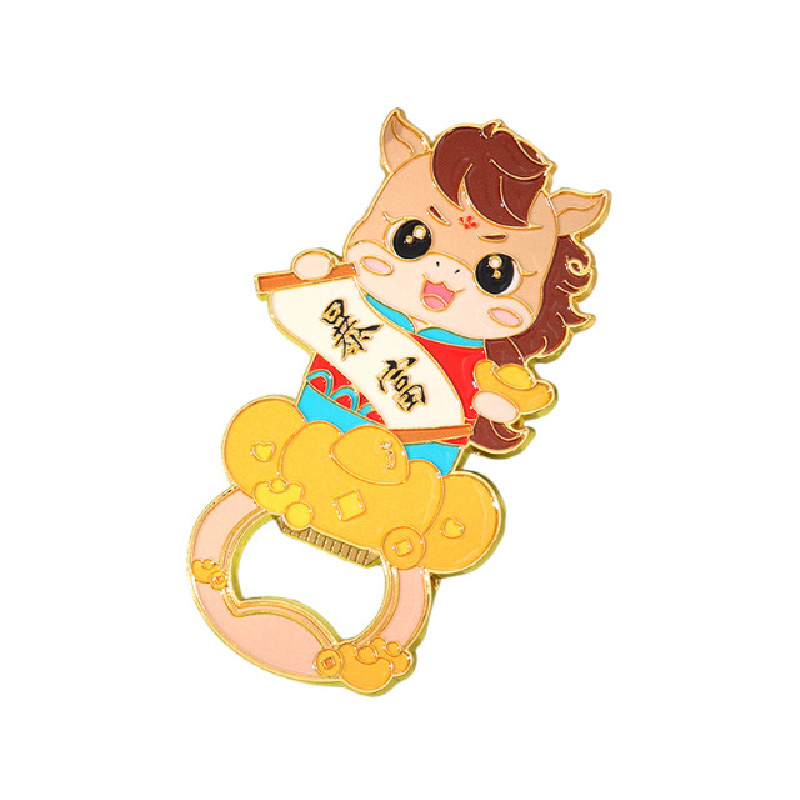 生肖小马暴富开瓶器冰箱贴开瓶两不误既是实用工具又是吉祥装饰高清大图