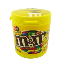 德芙(Dove)M&M巧克力豆 100g休闲零食 办公室零嘴生日零食喜糖果圣诞节 （花生牛奶巧克力豆100gx4黄罐）