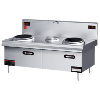德玛仕 MC-SXC15C-01（含安装） 商用电磁大锅灶 304材质 2*15kw功率 380V 食堂电磁灶
