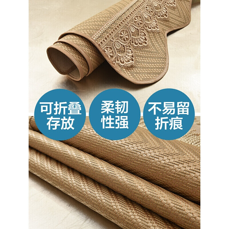 夏季欧式沙垫夏冰丝凉席防滑藤席客厅皮沙坐垫沙套组合定做