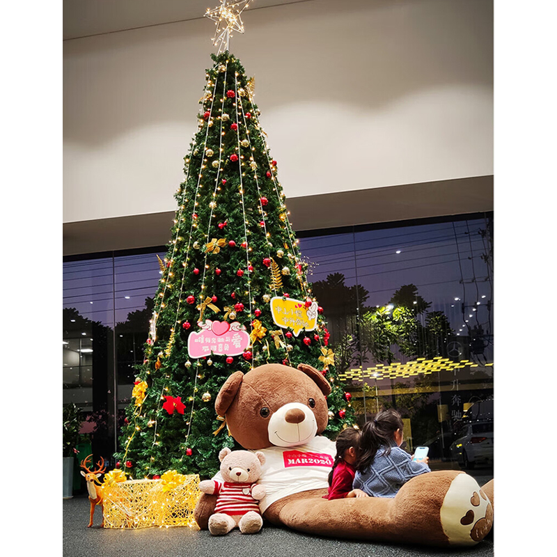 智美环球 圣诞节大型框架圣诞树 商场室外户外装饰品[3m高度户外款]高清大图
