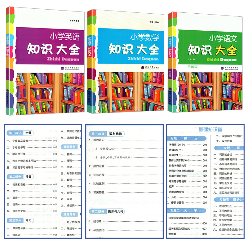数学[全国版] 小学通用 [正版]2024新版 小学数学知识大全一二三四五六年级全国版通用 数学学力检测全套小学生 12