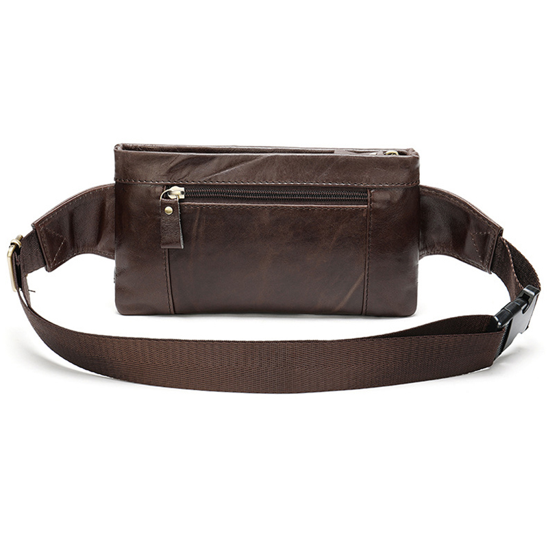 mva腰包真皮男士户外腰挎包复古男包斜挎包