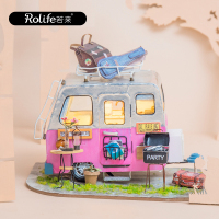 若态若来diy迷你小屋 手工制作拼装小房子模型玩具创意儿童拼插拼图男生女生生日礼物 DGM04可爱出逃