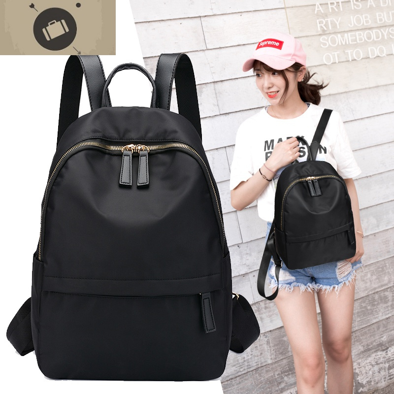 双肩包女新款韩版潮简约女士背包时尚大容量学生书包旅行包小艾狄伊娃