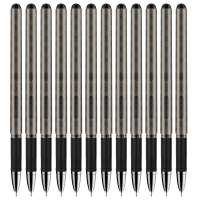 得力(deli) S43 财务中性笔 0.38mm 财务XHJ记账笔 支票专用细笔 12支一盒装