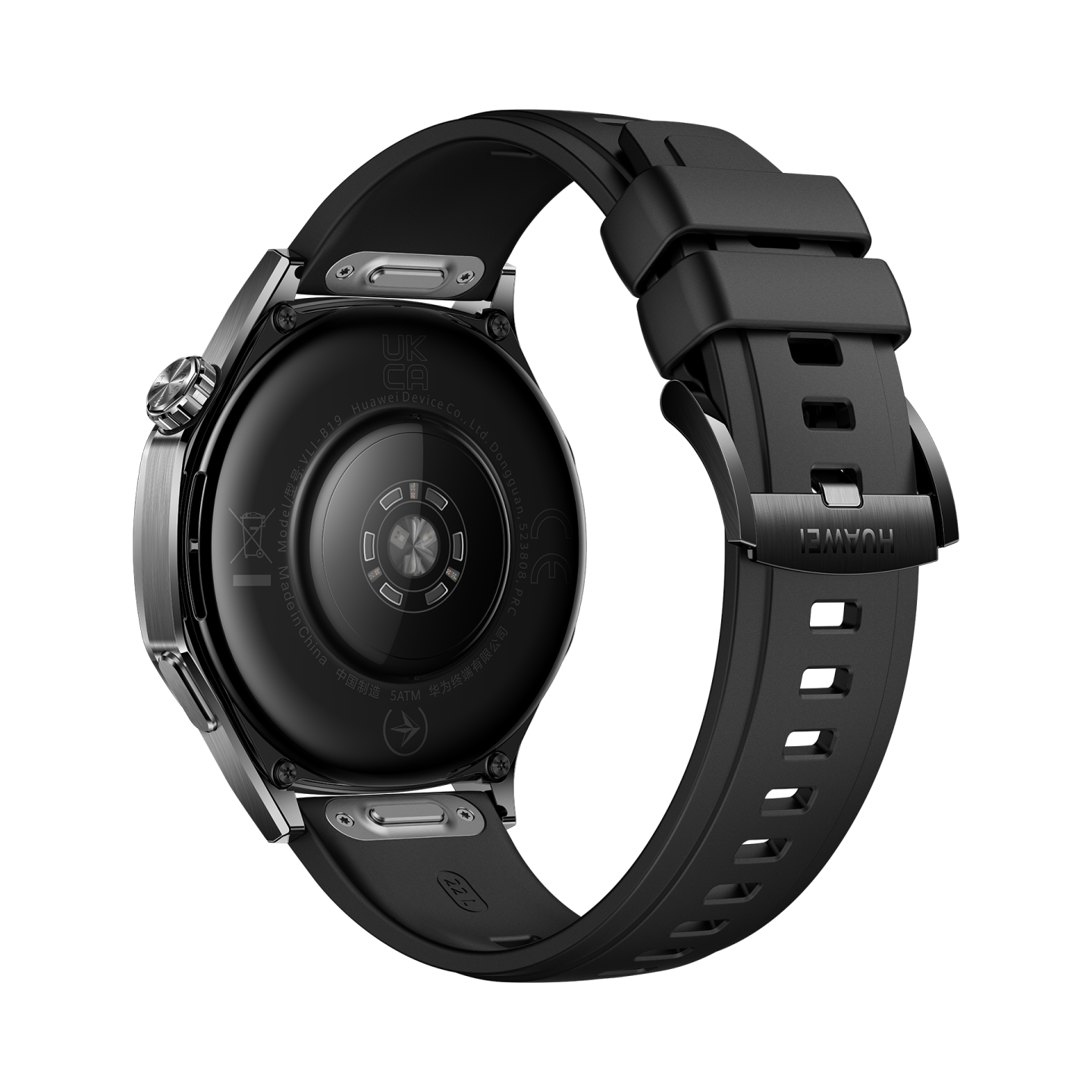 华为/HUAWEI WATCH GT5(46mm)幻夜黑 氟橡胶表带 智能手表 蓝牙电话 腕上微信 健康监测 100+运动模式 5ATM防水 音乐播放 NFC公交门禁 无线充电高清大图