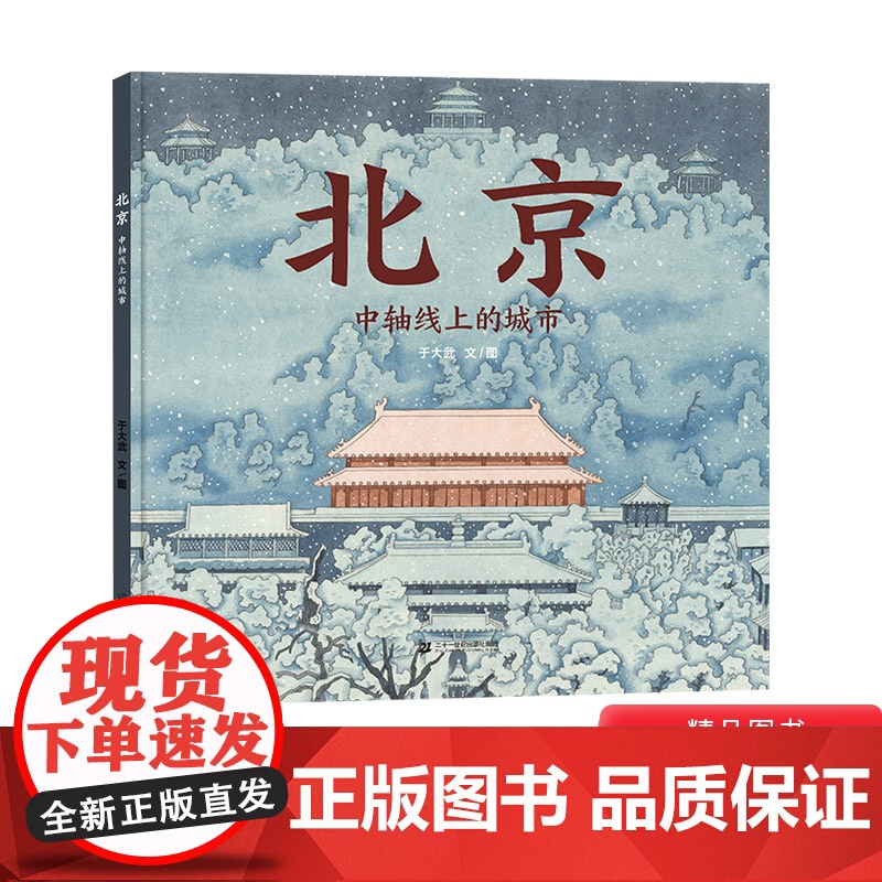 北京中轴线上的城市硬壳精装北京城历史文化的另种风貌认知北京城图画书蒲蒲兰原创绘本正版童书