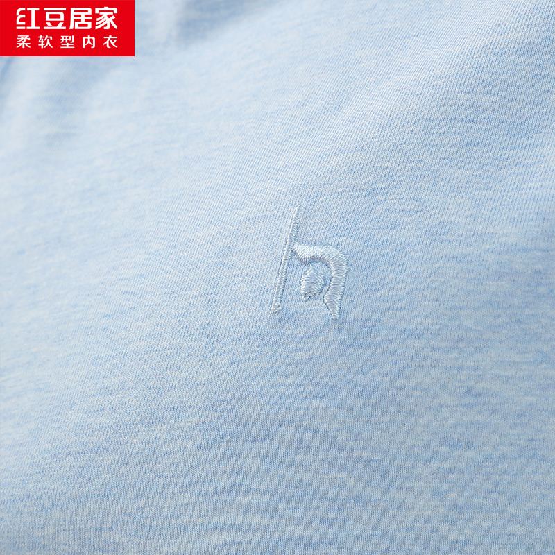 红豆居家滑爽『红豆棉』系列色纺情侣短袖居家服套装[线下同款] 9J201/202